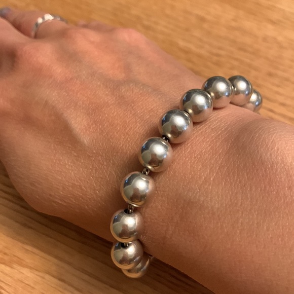 Tiffany hardware 10mm ball bracelet 7.5” - Picture 2 of 10